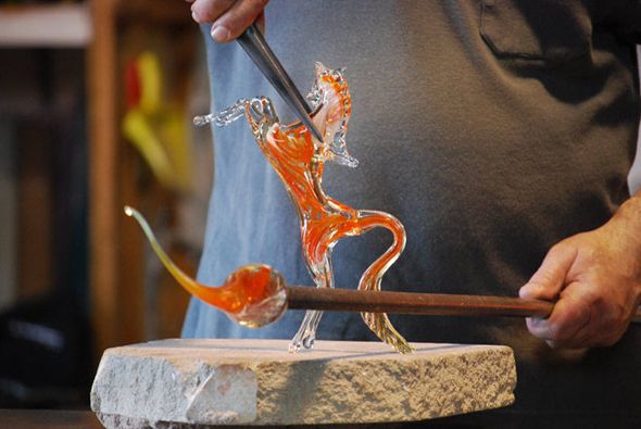 murano glass horse